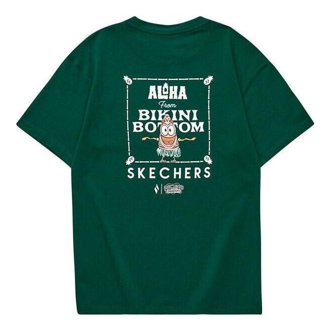 Skechers x SpongeBob Graphic T-Shirt 'Green White' L222M069-00XW