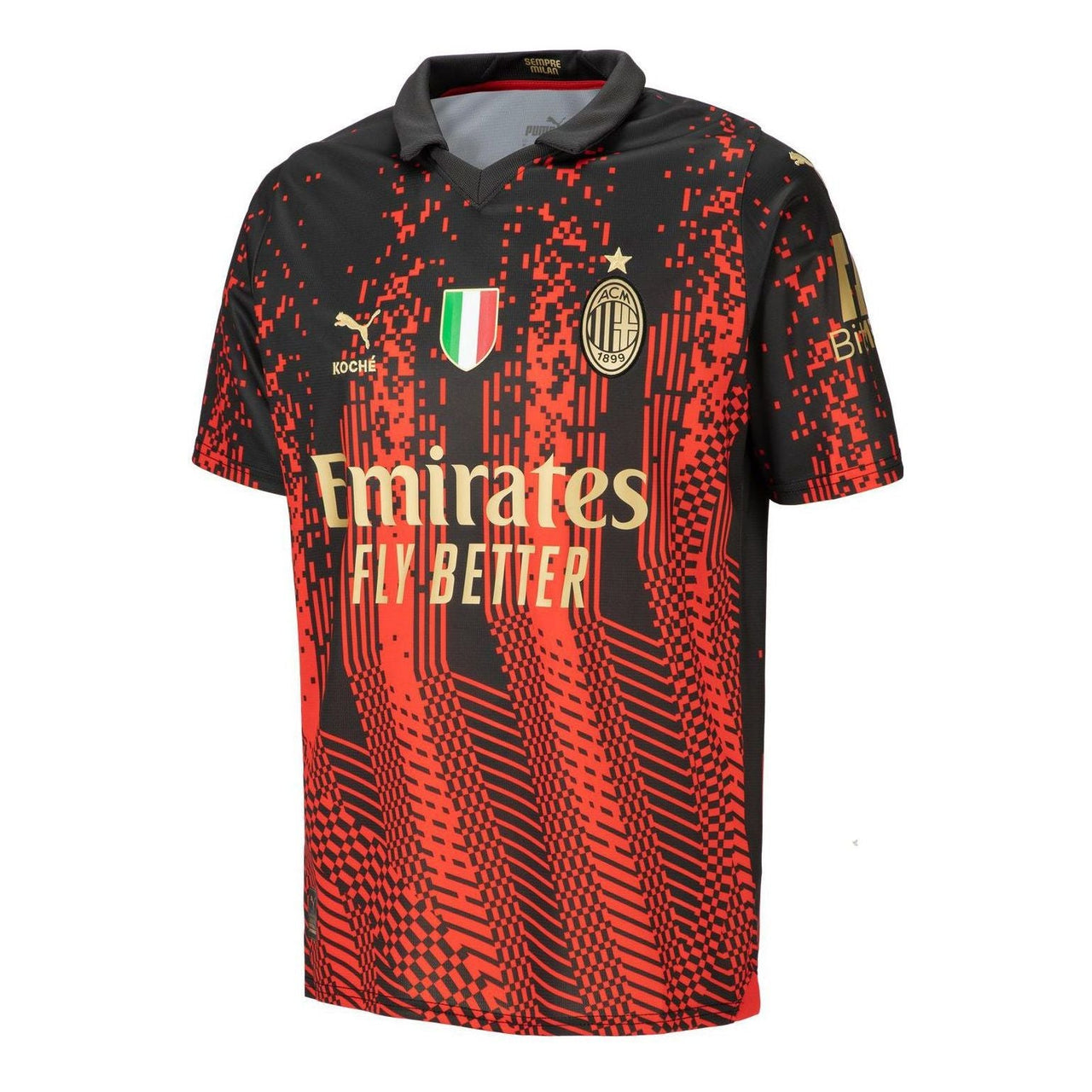PUMA Ac Milan 2022/2023 4th Away Champions Jersey Stadium Version 'Red' 77336201