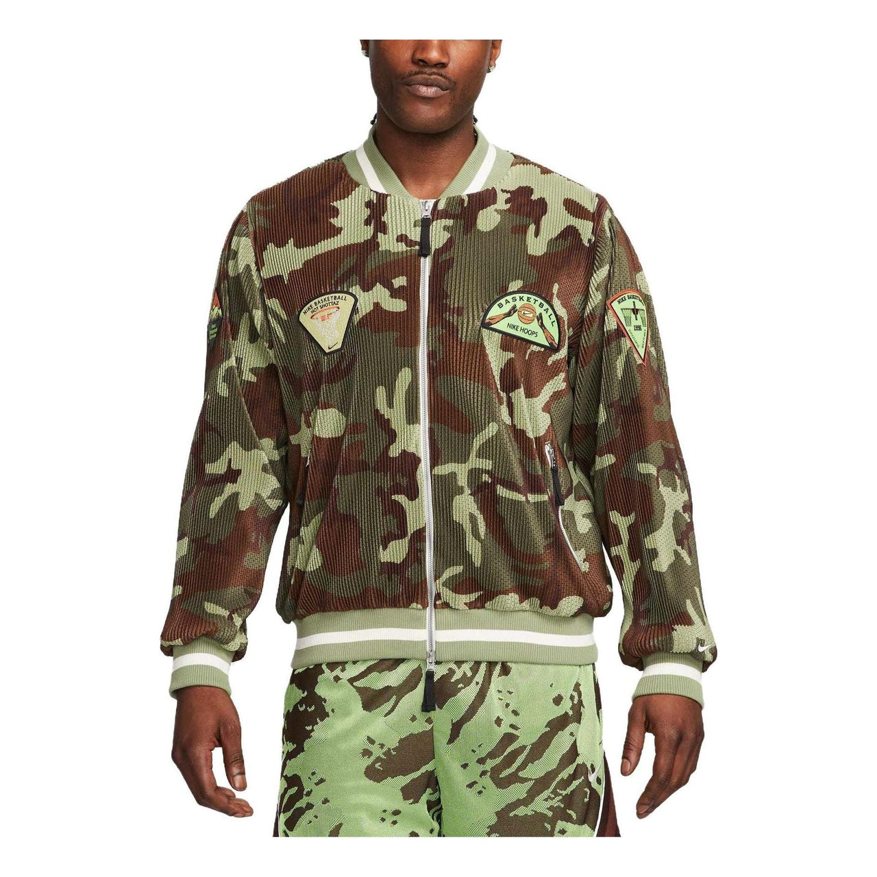 Nike Dri-FIT Full-Zip Basketball Jacket 'Camouflage' DX0424-259
