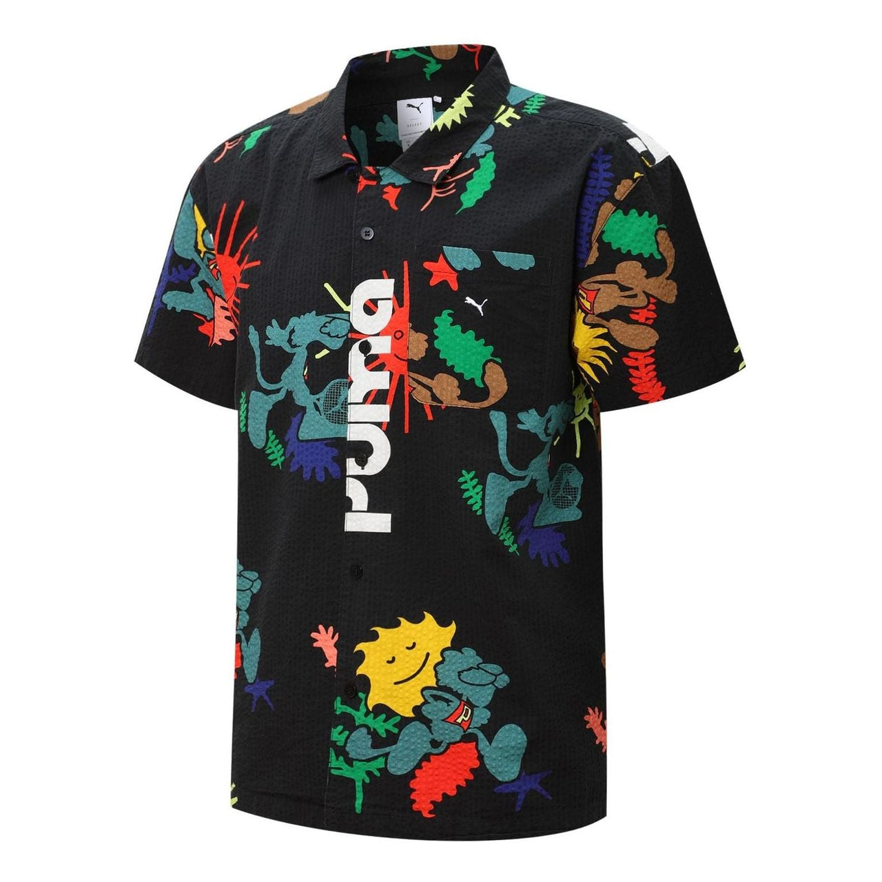 PUMA Adventure Planet Printed Shirt 'Black' 533484-01