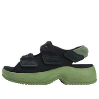 (WMNS) FILA Puff Sandals 'Black Green' F12W321401FBO