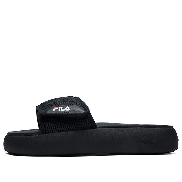 (WMNS) FILA FUSION Lifestyle Slippers 'Black' T12W125501FBK