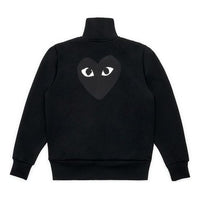 (WMNS) COMME des GARCONS PLAY Zip Sweatshirt With Big Black Heart 'Black' AZ-T255-051-1