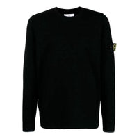 STONE ISLAND Wool Crewneck Sweater 'Black' 7915526A1-V0029