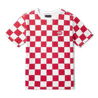 Vans Classical Checkerboard Short Sleeve TEE White/Red VN0A3ZNZIZQ