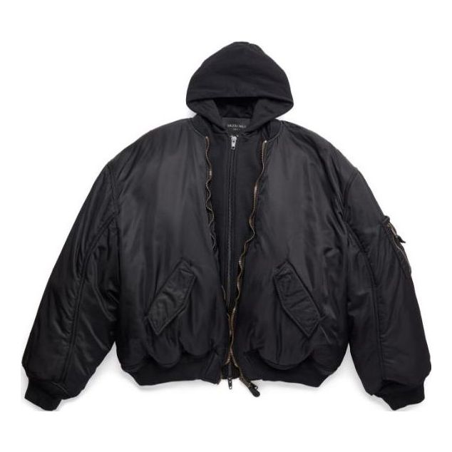 Balenciaga Paris All In Bomber Jacket 'Black' 746456TNO271000