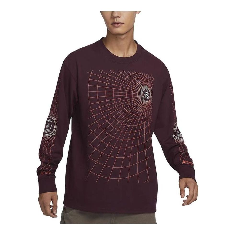 Nike ACG Manhole Long Sleeve T-shirt 'Burgundy' FJ1134-681