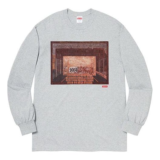 Supreme FW19 Week 12 x Martin Wong Attorney Street LS Heather Grey Tee SUP-FW19-10677
