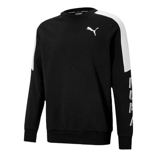 PUMA Modern Sports Crew Sweatshirt 'Black White' 588669-01