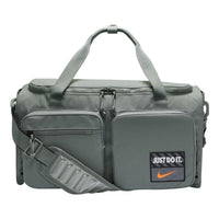 Nike Athletic Zipper Fabric Gym Bag Travel Bag Handbag Unisex Smoke Gray DQ5199-084