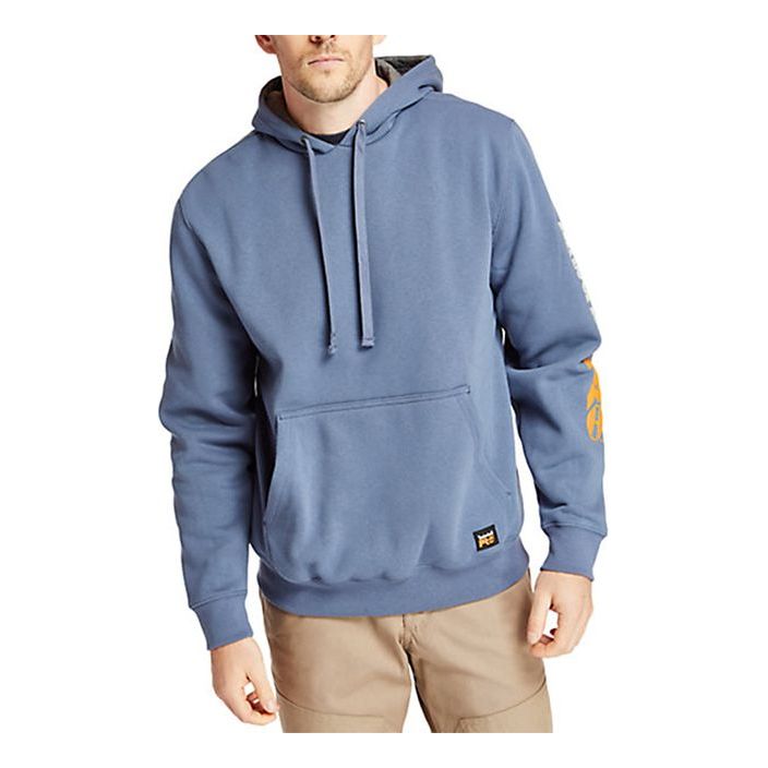 Men's Timberland Alphabet Printing Pullover Blue A115D-432