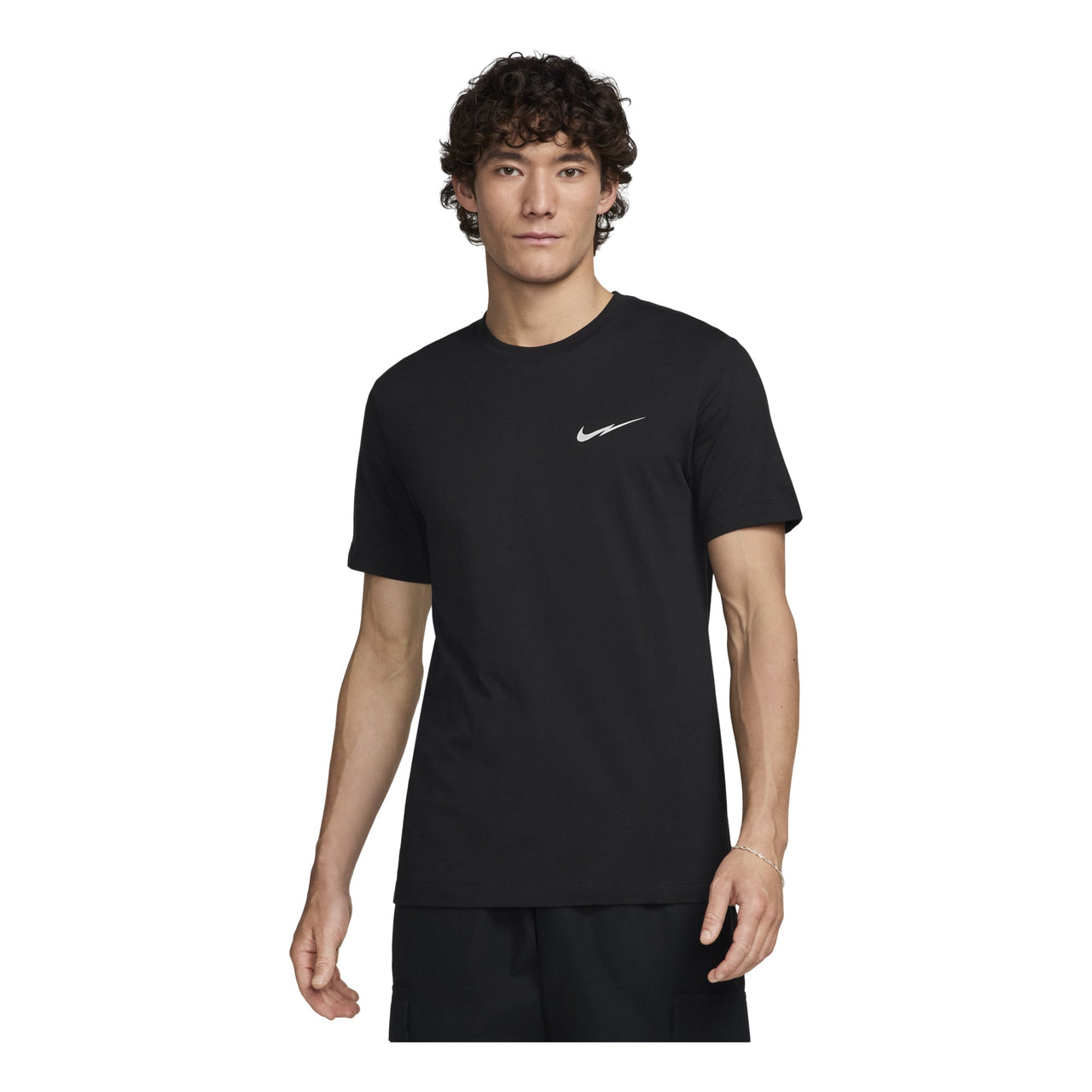 Nike Sportswear Swoosh T-Shirt Asia Sizing 'Black' FZ5418-010