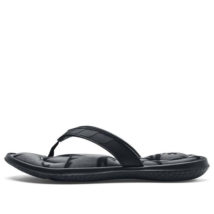 (WMNS) Under Armour Marbella 7 FB Sandal 'Graphic - Black' 3023770-001