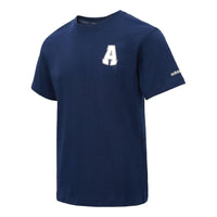 adidas Letter Printed T-Shirt Asia Sizing 'Navy White' JD1431