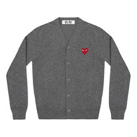 COMME des GARCONS PLAY Cardigan Red Emblem 'Grey' AZ-N008-051-3