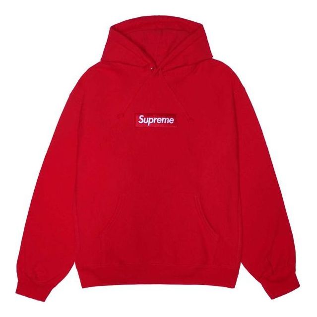 Supreme FW23 Box Logo Hooded Sweatshirt 'Red' 166927