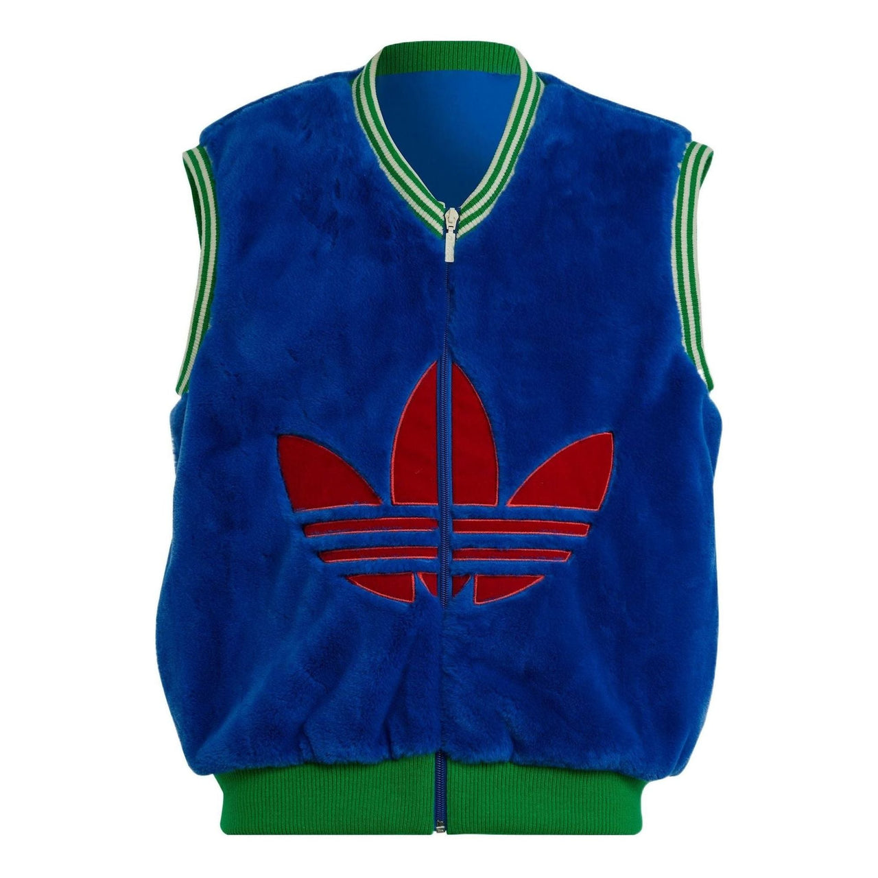 adidas Adicolor Heritage Now Logo Vest Asia Sizing 'Blue Green' IB3432