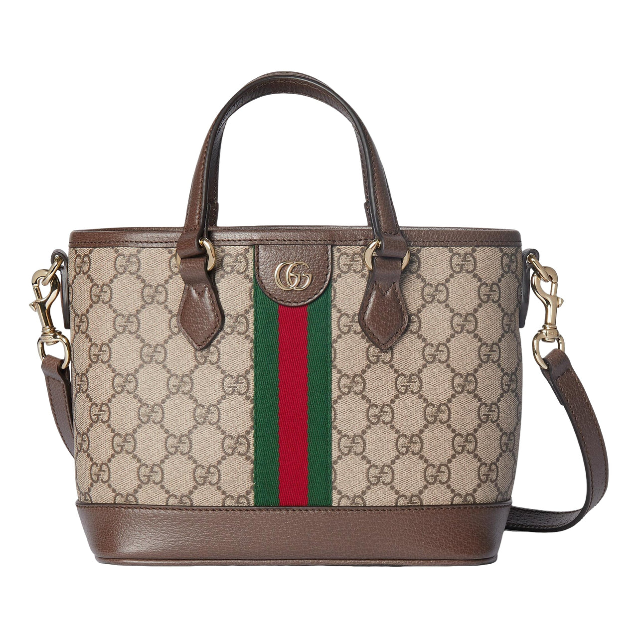 (WMNS) Gucci Ophidia Small Tote Bag 'Beige Dark Brown' 836848-FAE0J-9867