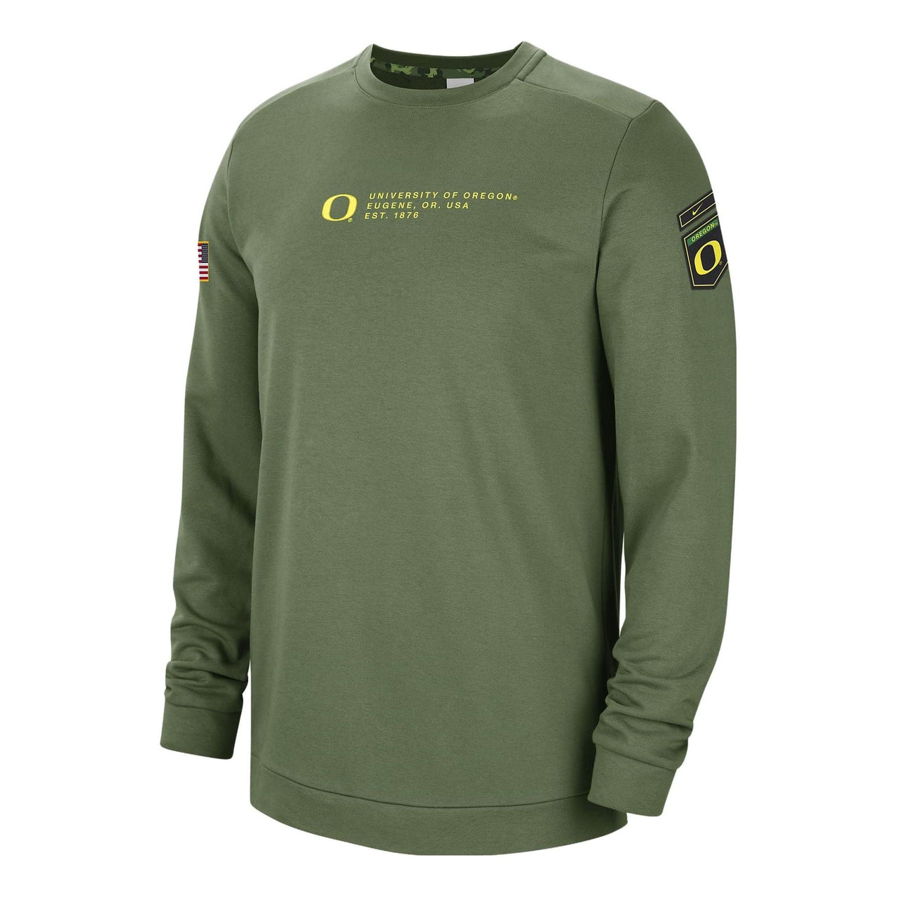 Nike Oregon Ducks Salute To Service Team Issue Crewneck 'Olive' DN1719-328