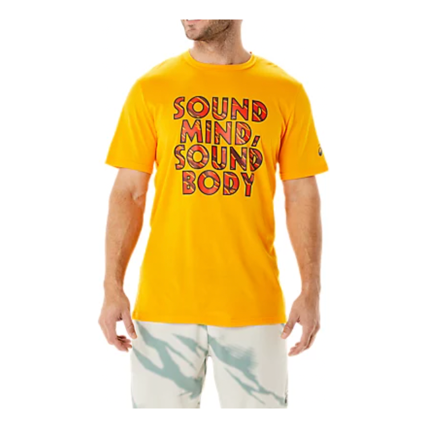 ASICS Heritage Font Graphic T-shirt 'Orange' 2031D019-801