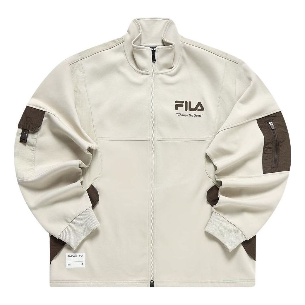 FILA FUSION Collection Change The Game Logo Sweatshirt 'Beige' T11M311501F-BN