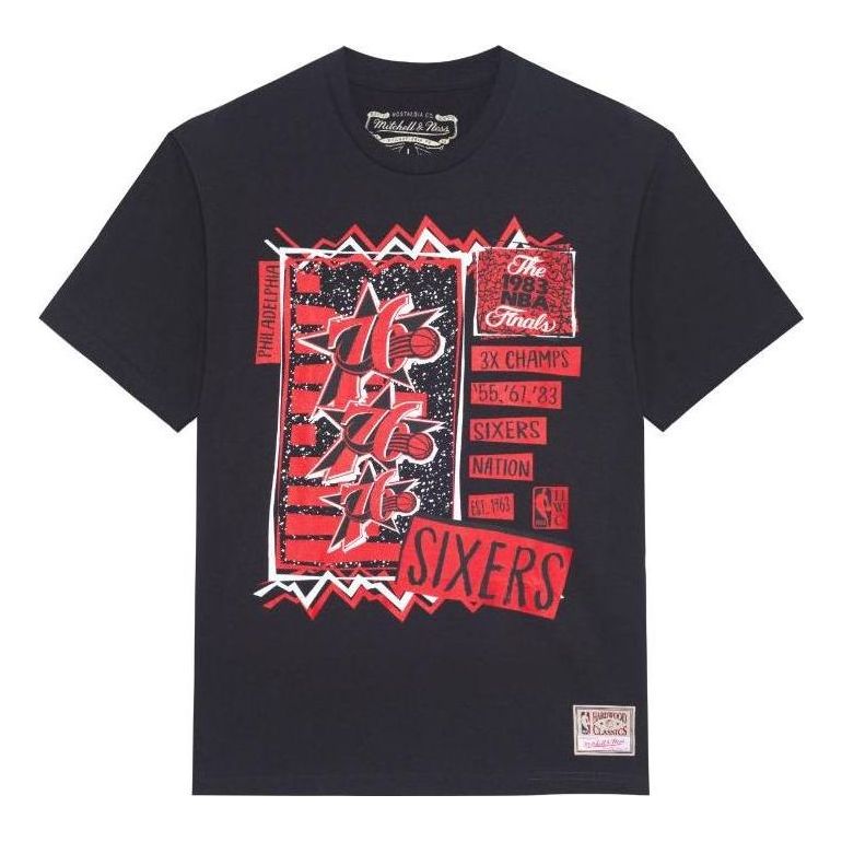 Mitchell & Ness x NBA Philadelphia 76ers T-shirt 'Black' BMTRSH22101-P76BLCK