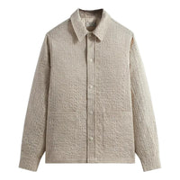 KITH SS24 Slub Boucle Boxy Collared Overshirt 'Canvas' KHM031816-210