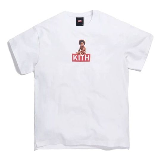 KITH x Biggie Classic Logo Crossover Logo Printing Short Sleeve Unisex White KH3675-101
