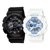 CASIO Baby-G 'Black & White' GA-110-1BDR&BA-110BE-7A