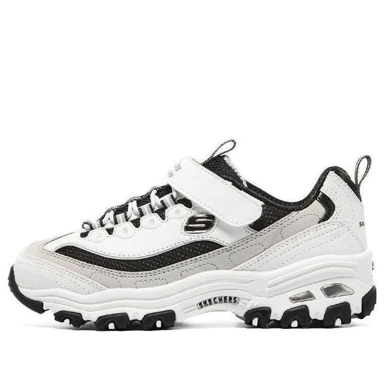 (GS) Skechers Dlites Shoes 'White Beige Black' 403825L-WLGY