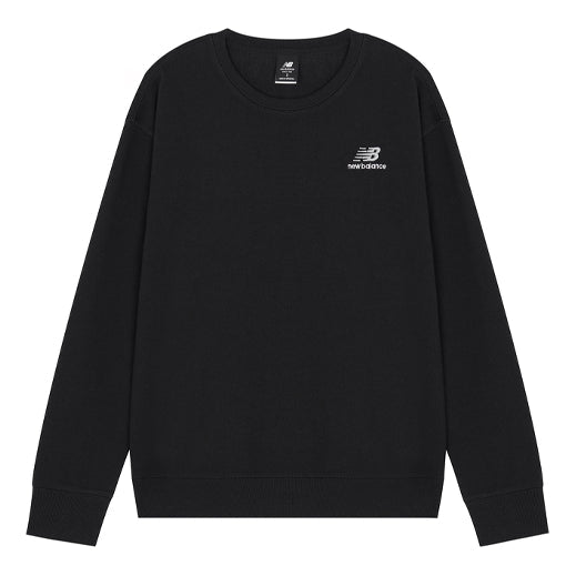 New Balance SS22 Embroidered Logo Sports Round Neck Pullover Black UT21501-BK