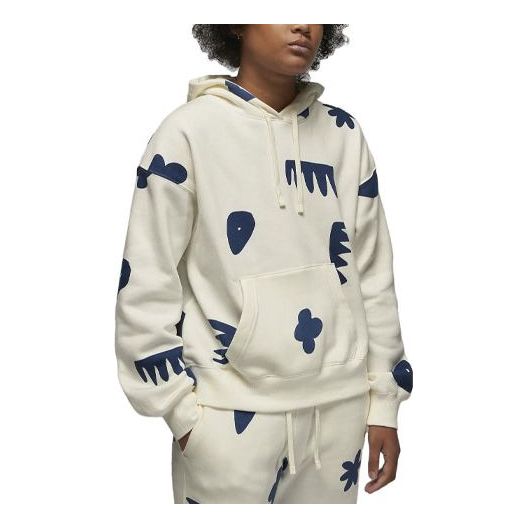 (WMNS) Air Jordan Artist Series By Mia Lee Fleece Hoodie 'White' DV2005-133