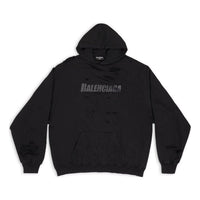Balenciaga Caps Destroyed Hoodie 'Black' 659403TKVB61781