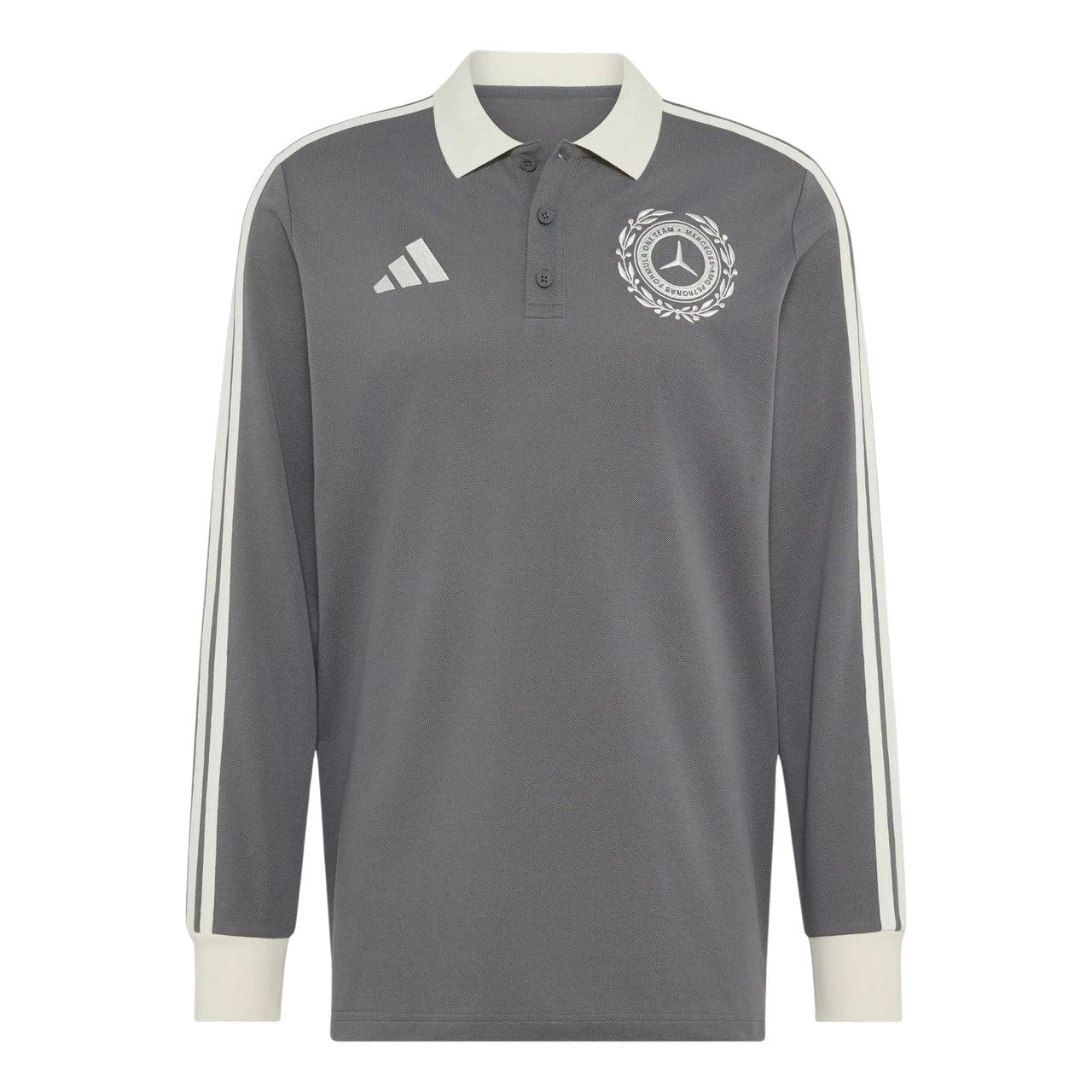 adidas x Mercedes - AMG Petronas Formula 1 Team Silver Arrows Icon Polo Asia Sizing 'Granite' KS2243