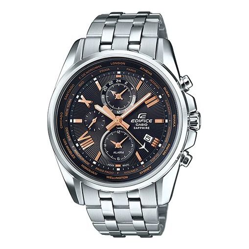 CASIO Waterproof EDIFICE Stainless Steel Strap Mens Black Analog EFB-301JD-1A2021