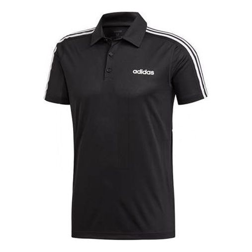 Men's adidas Training Sports POLO Black Polo Shirt DT3048
