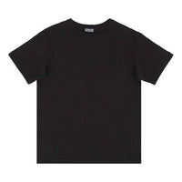 DIOR Chest Cd Embroidered Short Sleeve For Men Black 943J605A0554-C989