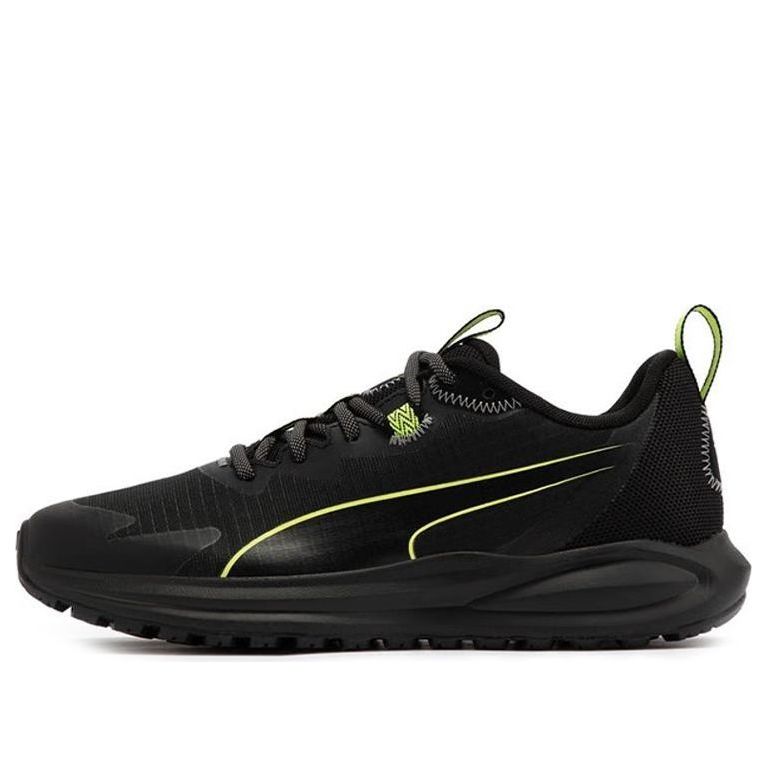 PUMA Twitch Runner Trail 'Black Lime Squeeze' 376961-01