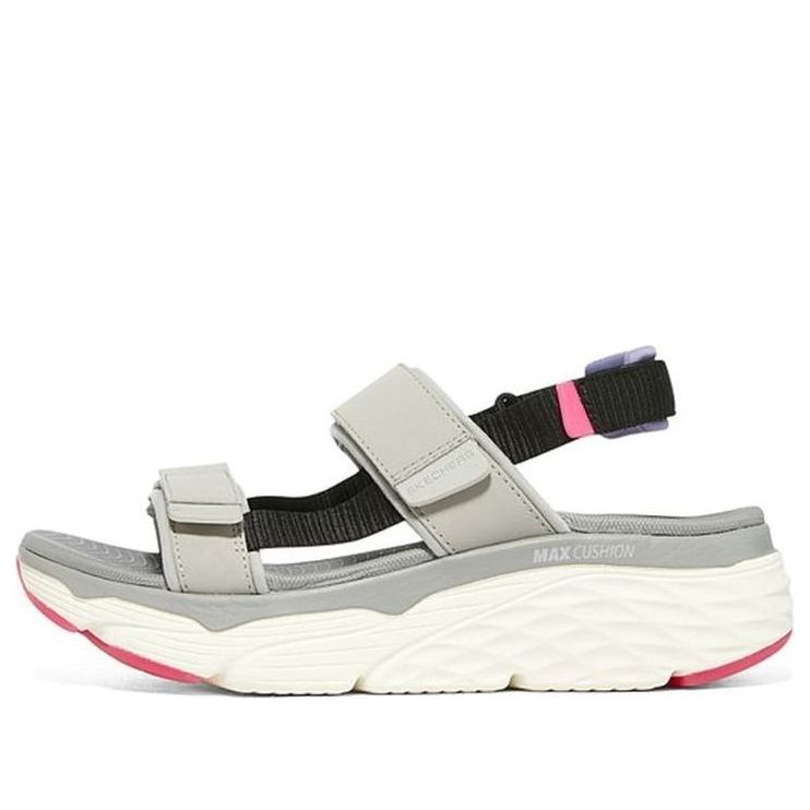 (WMNS) Skechers Max Cushioning 'Grey White Black Pink' 140421-GMLT