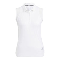 (WMNS) adidas Statement HEAT.RDY Mesh Sleeveless Polo Shirt 'White' HB3540