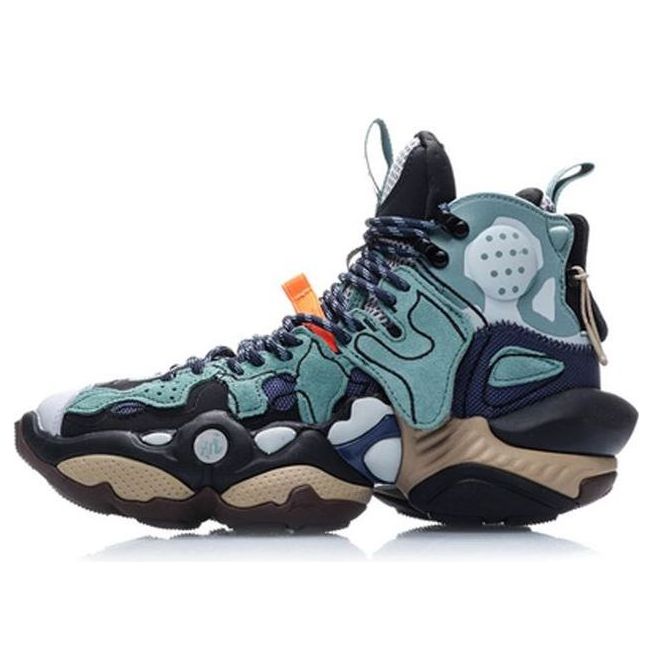 (WMNS) Li-Ning Reburn Ace Mid New York Fashion Week 'Black Green' AGBP084-4