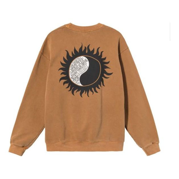 Stussy x Our Legacy Unisex Printing Sweatshirt Brown STUSSY-SS21-477
