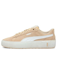 (WMNS) PUMA Smash Platform V2 Suede 'Khaki White' 373037-06