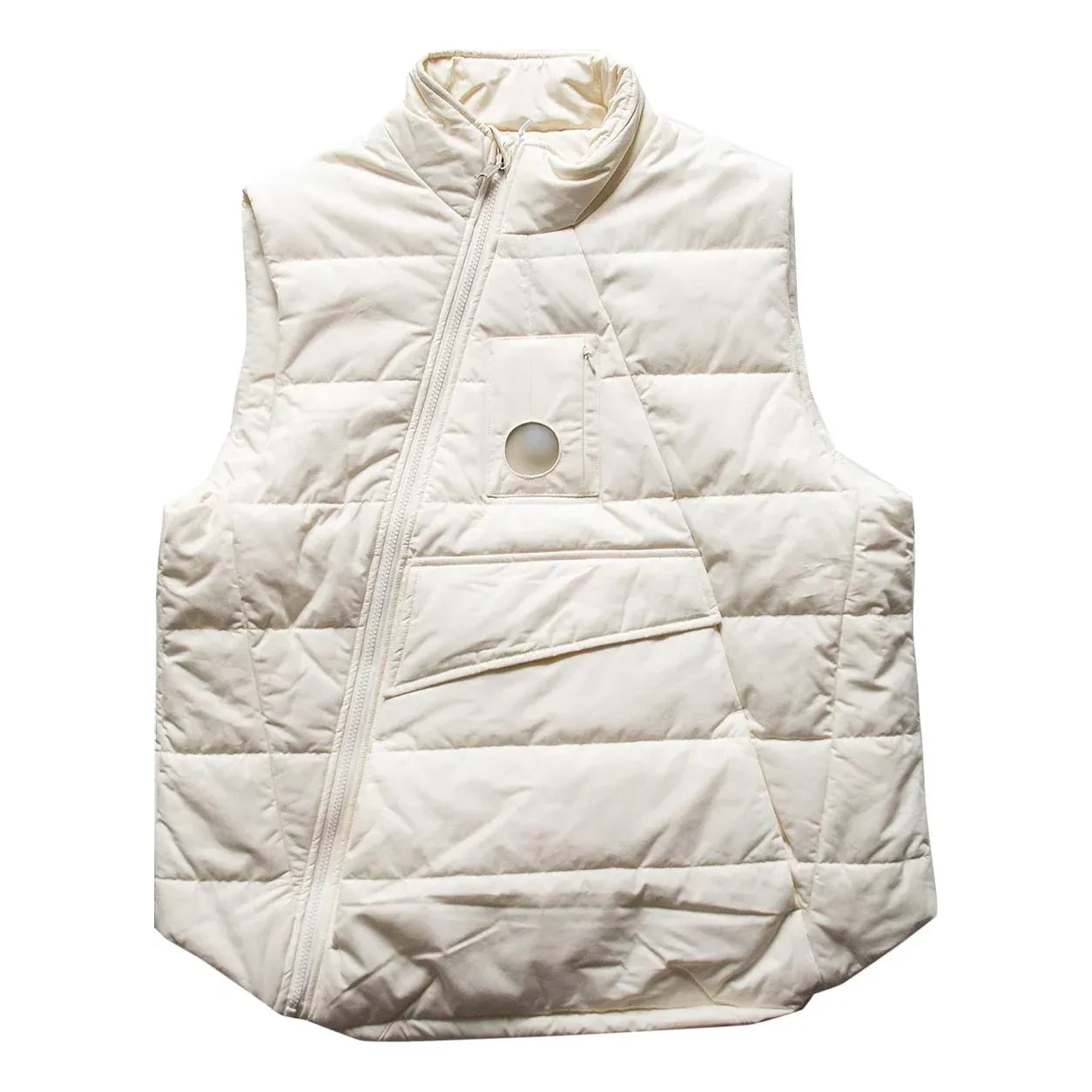 A-COLD-WALL* Woven Funnel Gilet 'Warm White' ACWMO058-WARMWHITE