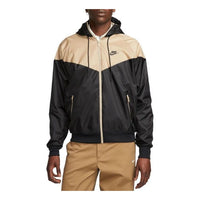 Nike Sportswear Windrunner Hooded Jacket 'Black Tan' DA0001-015