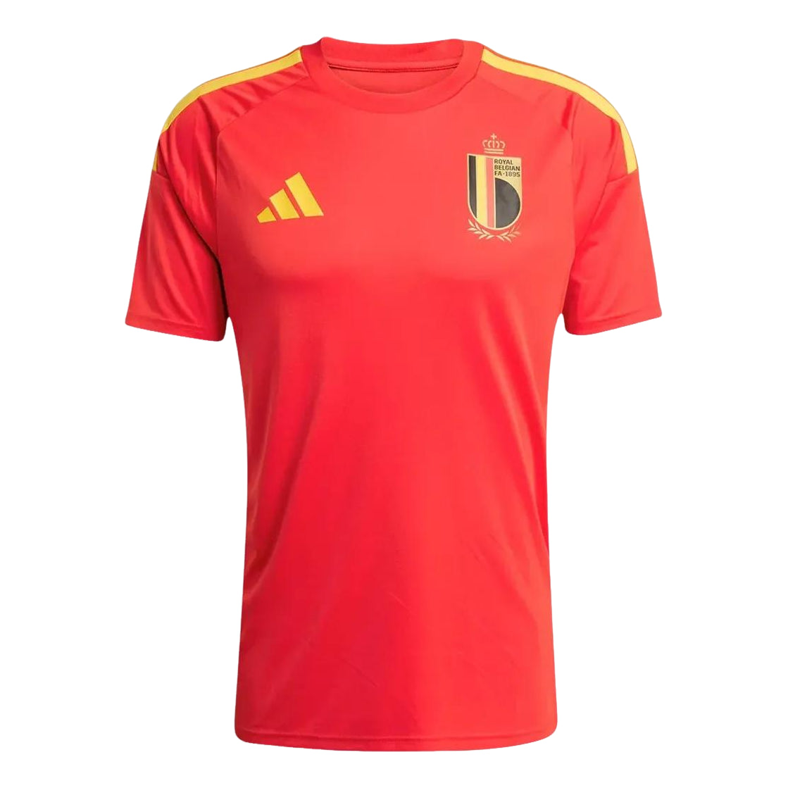 adidas Belgium 26 Home Fan Jersey Asia Sizing 'Red Bold Gold' JZ5990