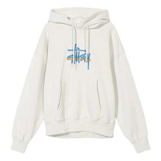 Stussy Ray Hood Alphabet Printing White 218089SAND