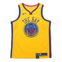 Nike NBA 30 golden state warriors stephen curry Jersey Yellow 912101-728