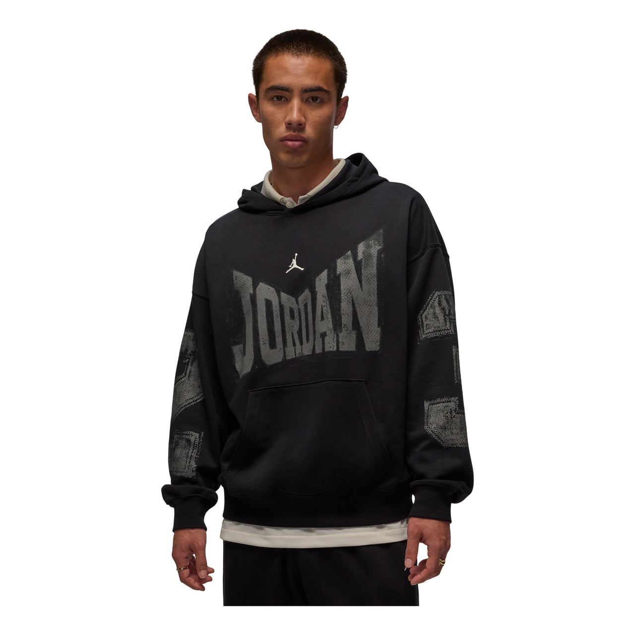 Air Jordan Brooklyn Collegiate Pullover Oversized Hoodie 'Black Sail' HV0093-010