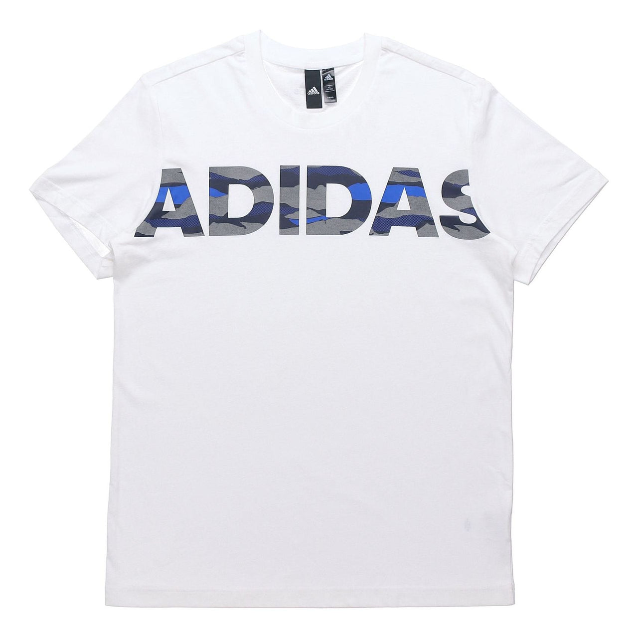adidas Logo Large Alphabet Printing Short Sleeve White DZ1986